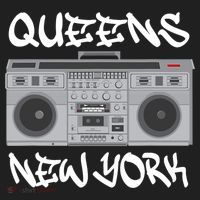 Queens New York Boom Box Graffiti Lettering Beanie thumb 2