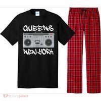 Queens New York Boom Box Graffiti Lettering Pajama Set thumb 0