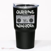Queens New York Boom Box Graffiti Lettering Tumbler thumb 0