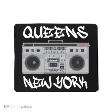 Queens New York Boom Box Graffiti Lettering Mousepad