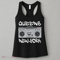 Queens New York Boom Box Graffiti Lettering Women's Tank Top thumb 3