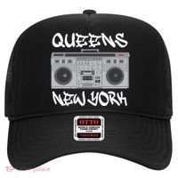 Queens New York Boom Box Graffiti Lettering Hat thumb 0