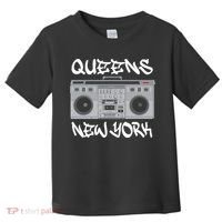 Queens New York Boom Box Graffiti Lettering Toddler T-Shirt thumb 0