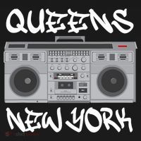 Queens New York Boom Box Graffiti Lettering Kids Sweatshirt thumb 2
