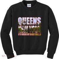 Queen New York It's Where My Story Begins Kids Sweatshirt thumb 0