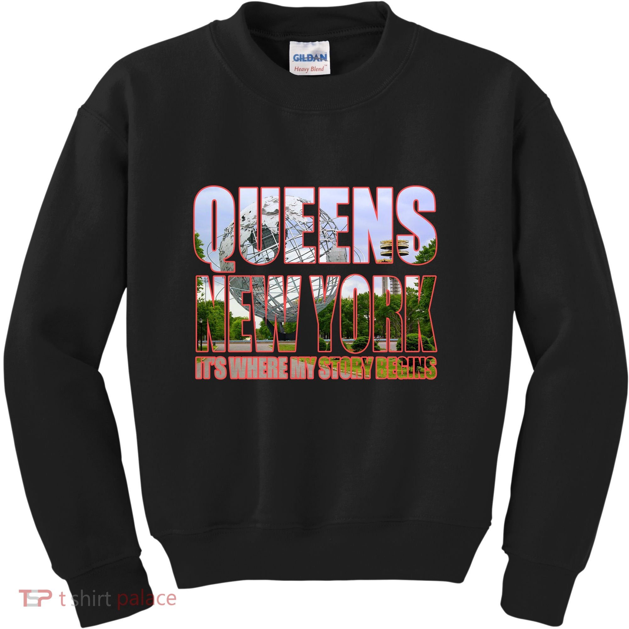Queen New York It's Where My Story Begins Kids Sweatshirt