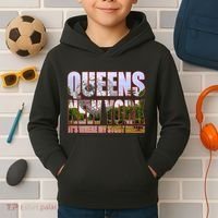 Queen New York It's Where My Story Begins Kids Hoodie thumb 2