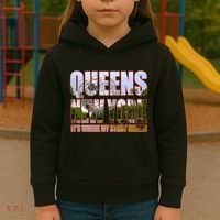 Queen New York It's Where My Story Begins Kids Hoodie thumb 3