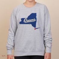 Queens New York Ny Map Women's Sweatshirt thumb 0