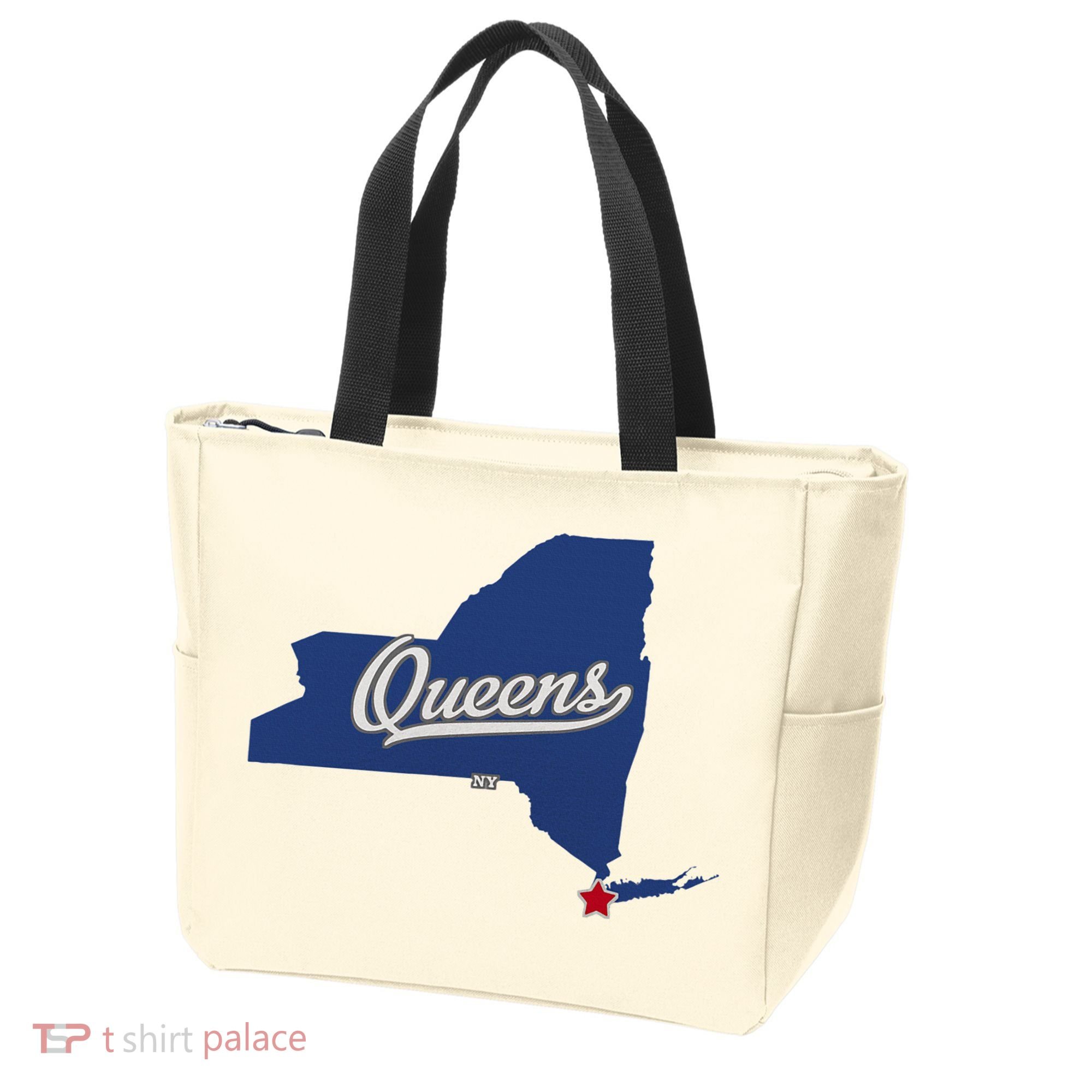 Queens New York Ny Map Tote Bag