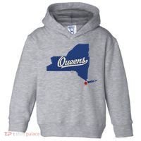 Queens New York Ny Map Toddler Hoodie thumb 0