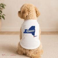 Queens New York Ny Map Doggie Tank thumb 2