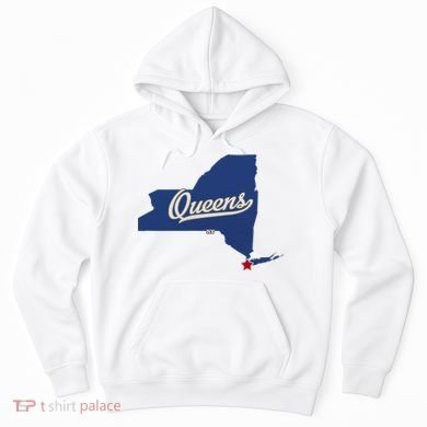 Queens New York Ny Map Hoodie