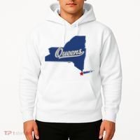 Queens New York Ny Map Hoodie thumb 2