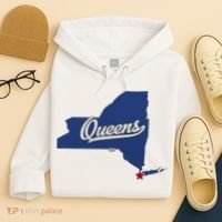 Queens New York Ny Map Hoodie thumb 4