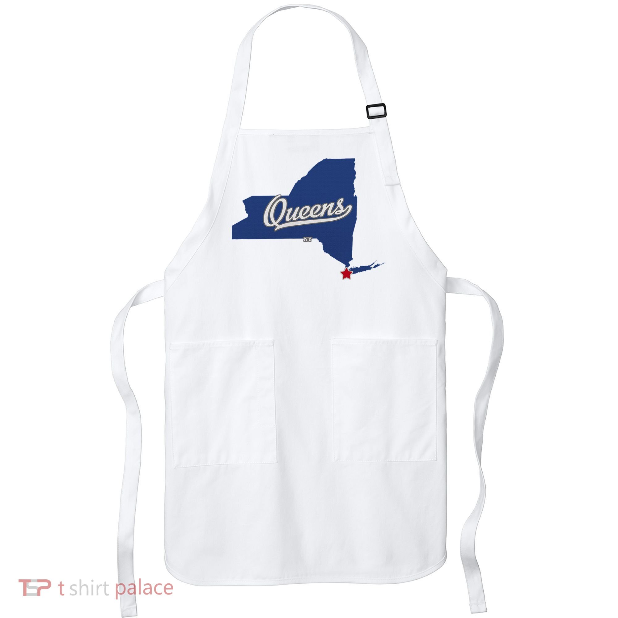 Queens New York Ny Map Apron