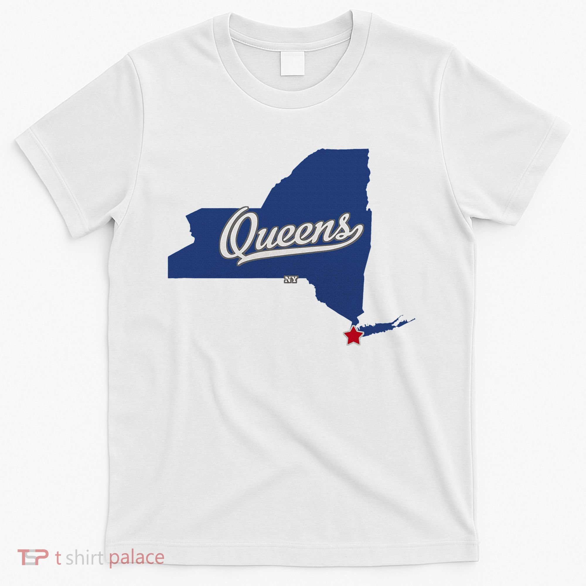 Queens New York Ny Map T-Shirt