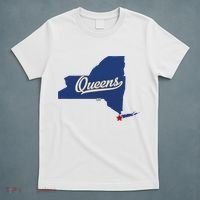 Queens New York Ny Map T-Shirt thumb 5