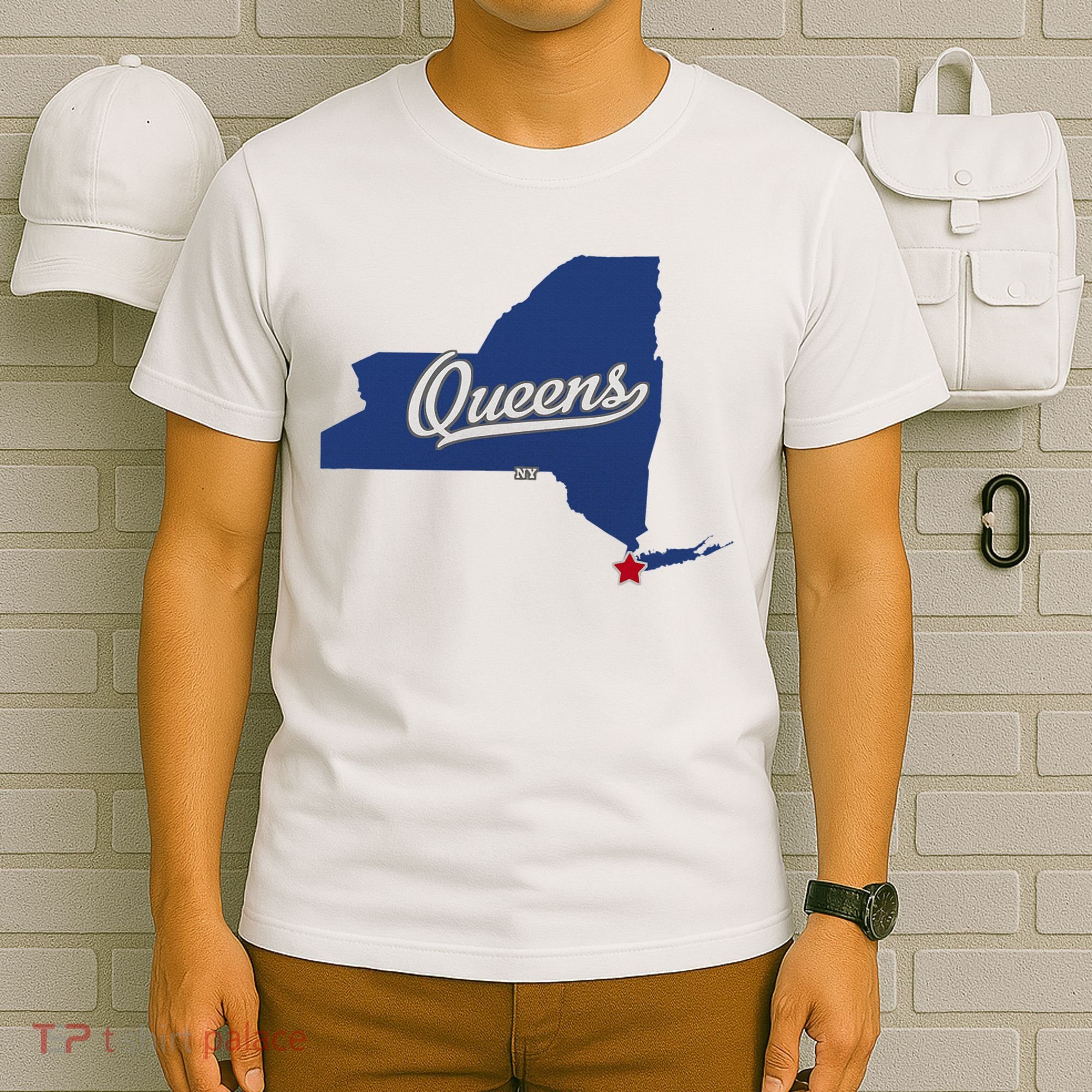 Queens New York Ny Map T-Shirt