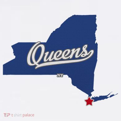 Queens New York Ny Map V-Neck T-Shirt