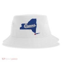 Queens New York Ny Map Sustainable Bucket Hat thumb 0