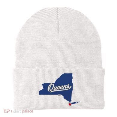Queens New York Ny Map Beanie