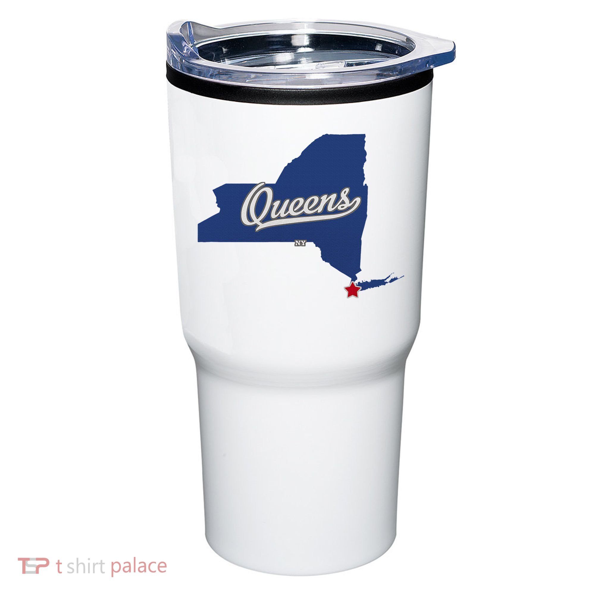 Queens New York Ny Map Tumbler