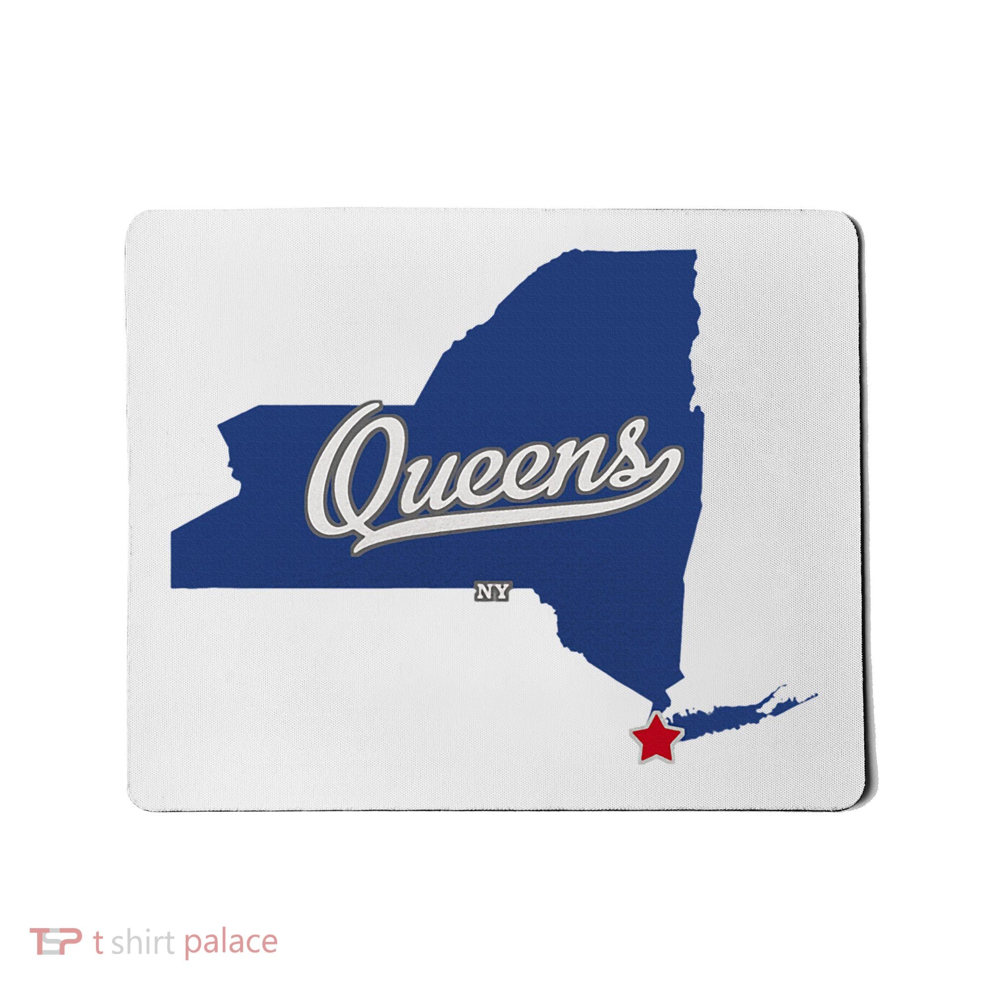 Queens New York Ny Map Mousepad