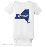 Queens New York Ny Map Baby Bodysuit thumb 0