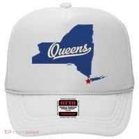 Queens New York Ny Map Hat thumb 0