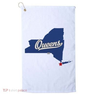 Queens New York Ny Map Golf Towel