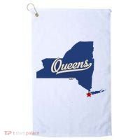 Queens New York Ny Map Golf Towel thumb 0