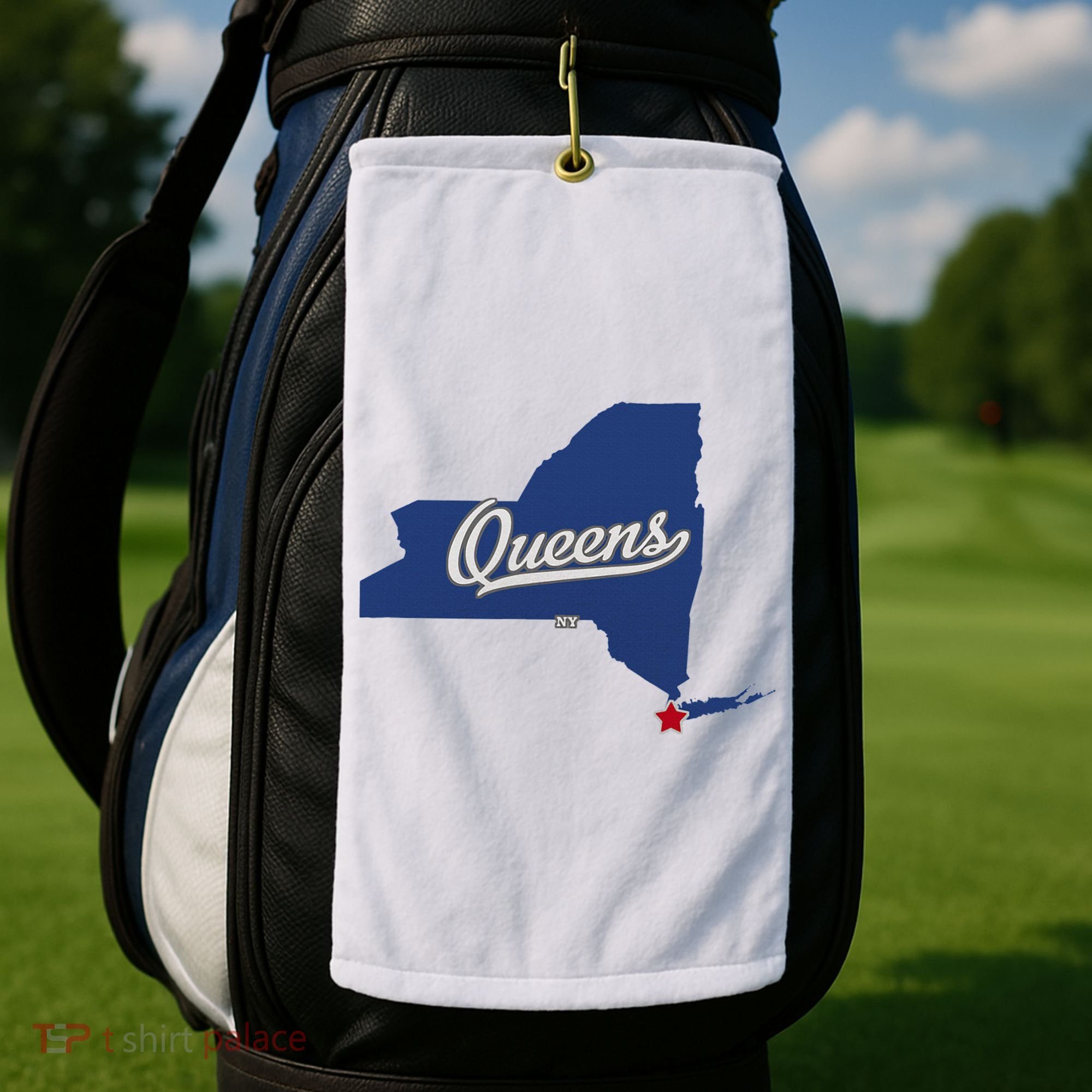 Queens New York Ny Map Golf Towel