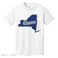 Queens New York Ny Map Kids T-Shirt thumb 0