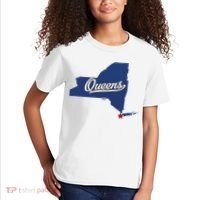 Queens New York Ny Map Kids T-Shirt thumb 2