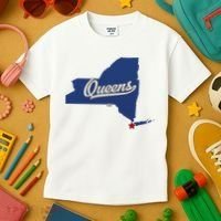 Queens New York Ny Map Kids T-Shirt thumb 3