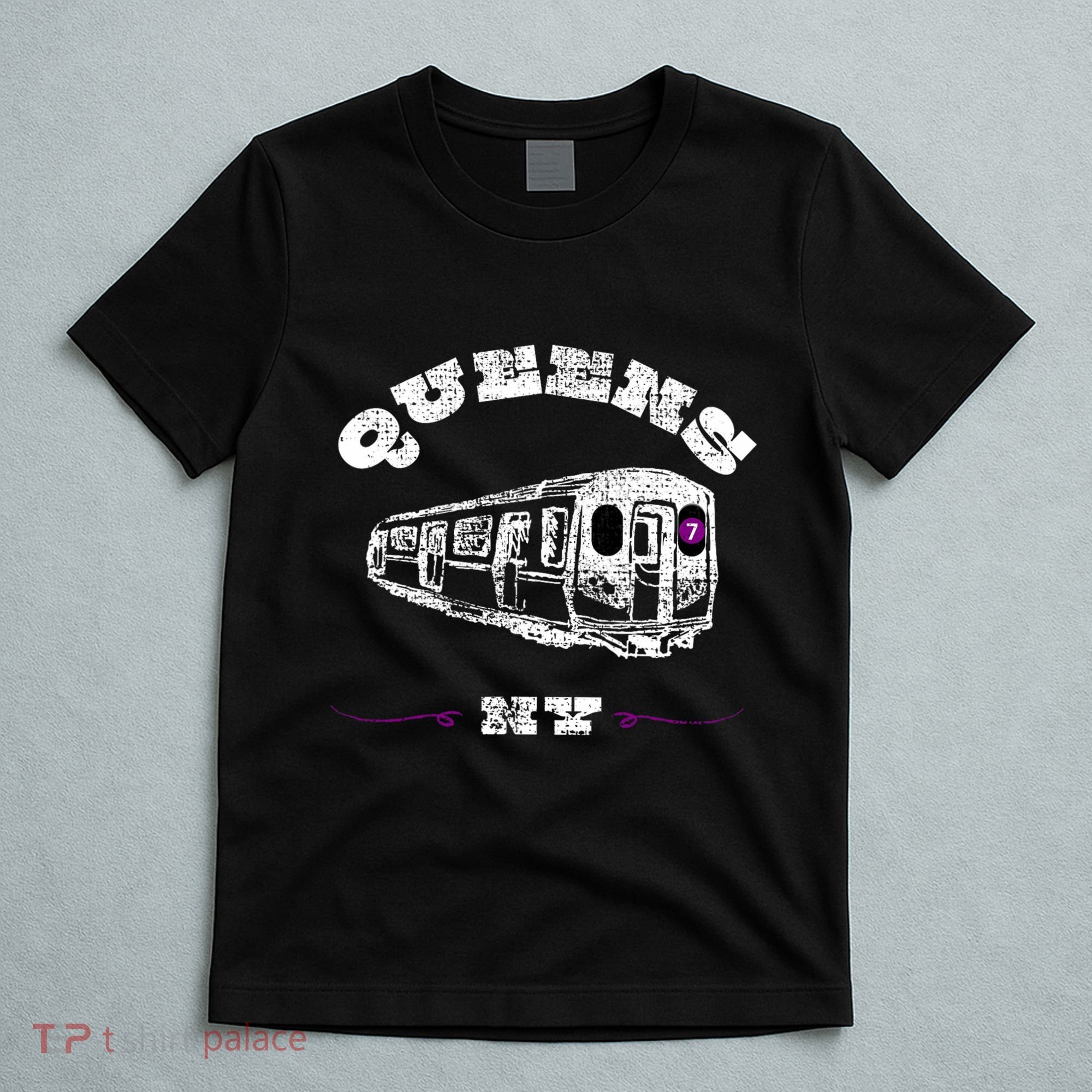 Queens New York 7 Train New York City Borough Nyc T-Shirt