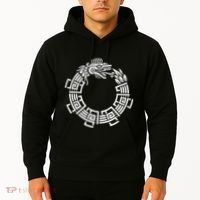Quetzalcoatl Ouroboros Aztec Serpent Mayan Inca Toltec Hoodie thumb 2
