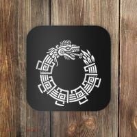 Quetzalcoatl Ouroboros Aztec Serpent Mayan Inca Toltec Coaster thumb 0