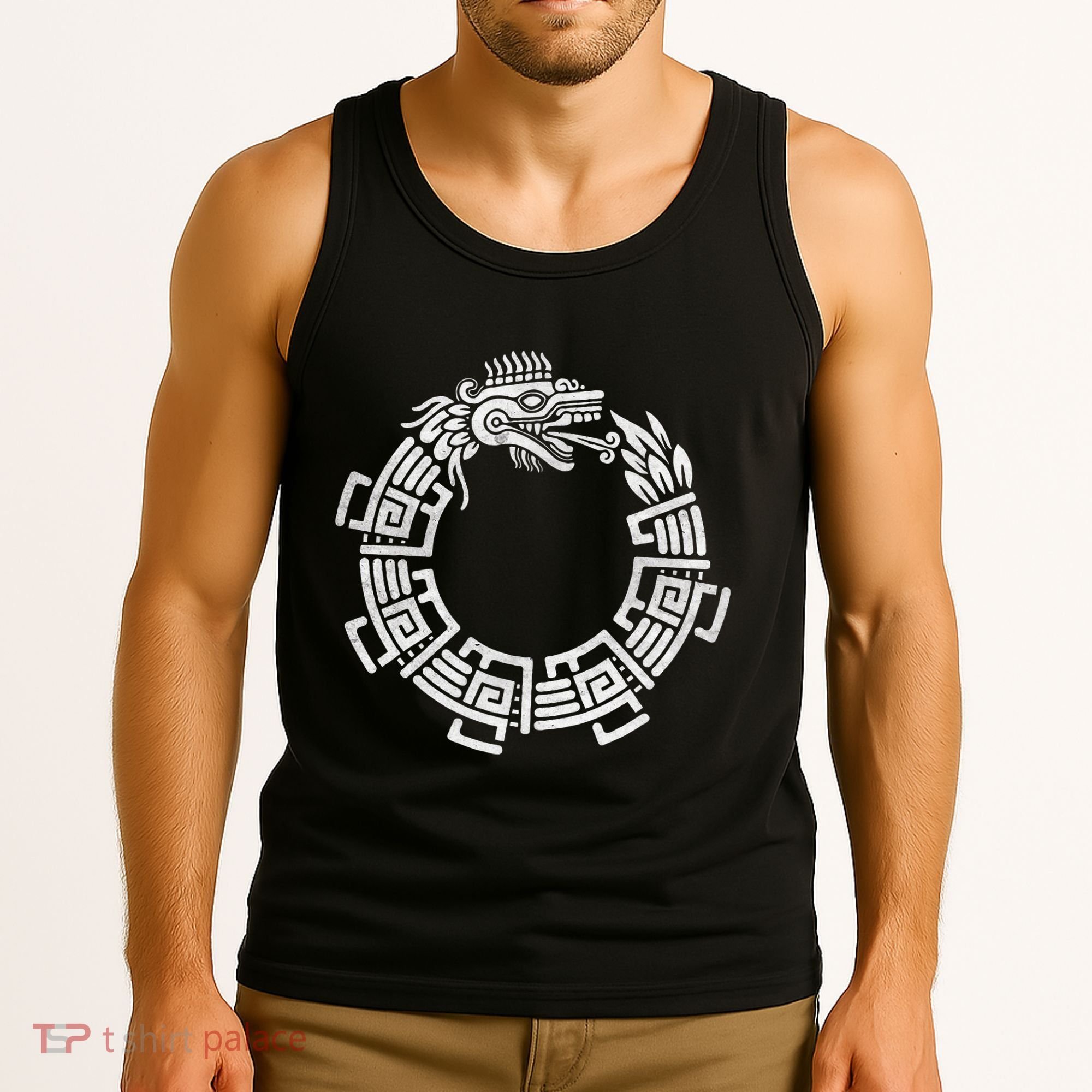 Quetzalcoatl Ouroboros Aztec Serpent Mayan Inca Toltec Tank Top