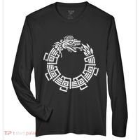 Quetzalcoatl Ouroboros Aztec Serpent Mayan Inca Toltec Zone Performance Long-Sleeve T-Shirt thumb 0