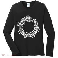 Quetzalcoatl Ouroboros Aztec Serpent Mayan Inca Toltec Women's Long Sleeve Shirt thumb 0