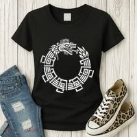 Quetzalcoatl Ouroboros Aztec Serpent Mayan Inca Toltec Women's T-Shirt thumb 3