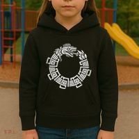 Quetzalcoatl Ouroboros Aztec Serpent Mayan Inca Toltec Kids Hoodie thumb 3