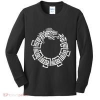 Quetzalcoatl Ouroboros Aztec Serpent Mayan Inca Toltec Kids Long Sleeve Shirt thumb 0