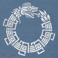 Quetzalcoatl Ouroboros Aztec Serpent Mayan Inca Toltec Garment-Dyed Sweatshirt thumb 2