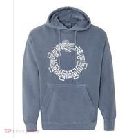 Quetzalcoatl Ouroboros Aztec Serpent Mayan Inca Toltec Comfort Colors Garment-Dyed Hooded Sweatshirt thumb 0