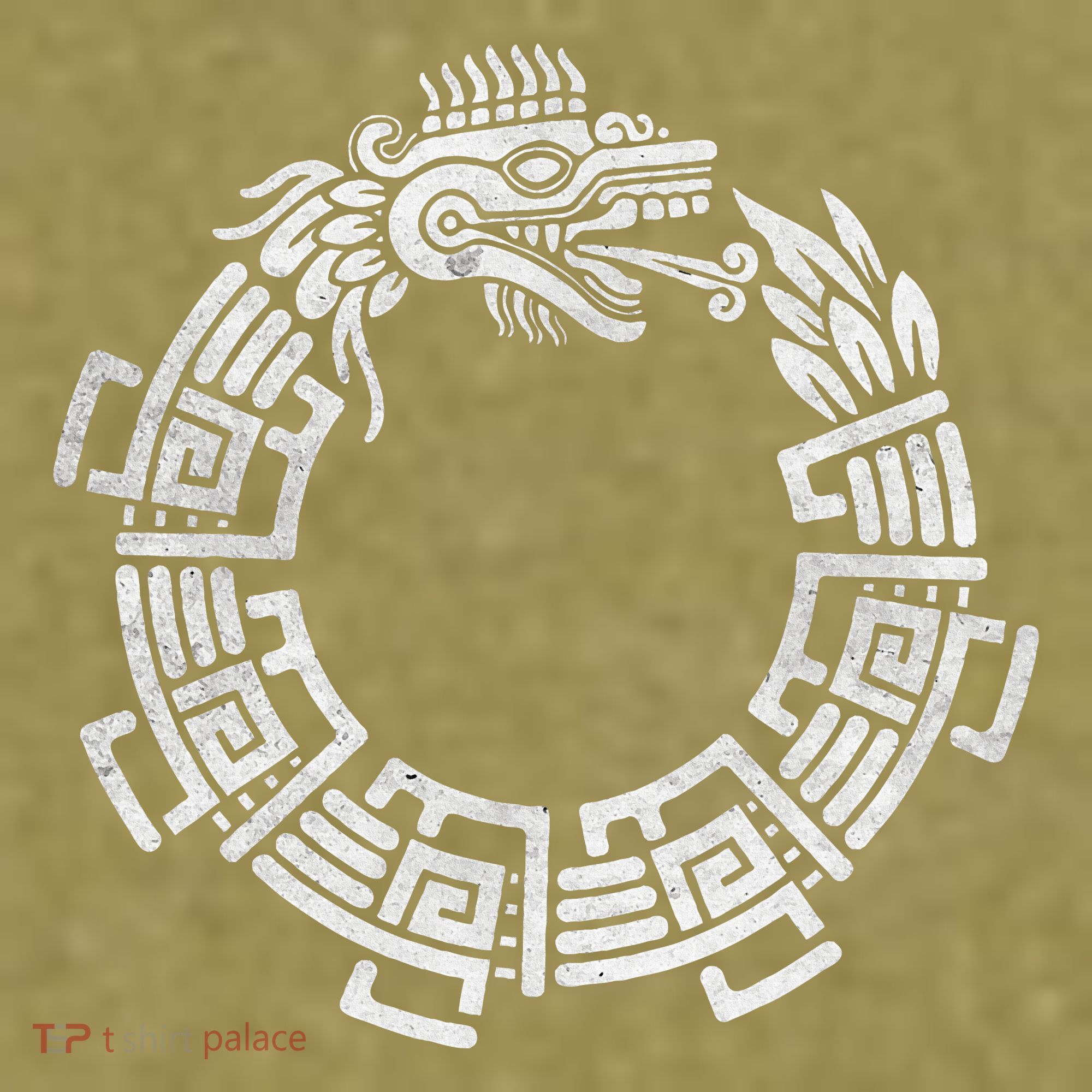 Quetzalcoatl Ouroboros Aztec Serpent Mayan Inca Toltec Garment-Dyed Women's Muscle Tee