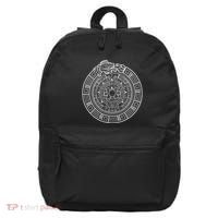 Quetzalcoatl Ouroboros Aztec Serpent Aztec Sun Stone 16 in Basic Backpack thumb 0