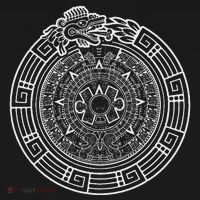 Quetzalcoatl Ouroboros Aztec Serpent Aztec Sun Stone Women's Hoodie thumb 2